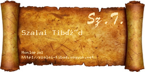 Szalai Tibád névjegykártya